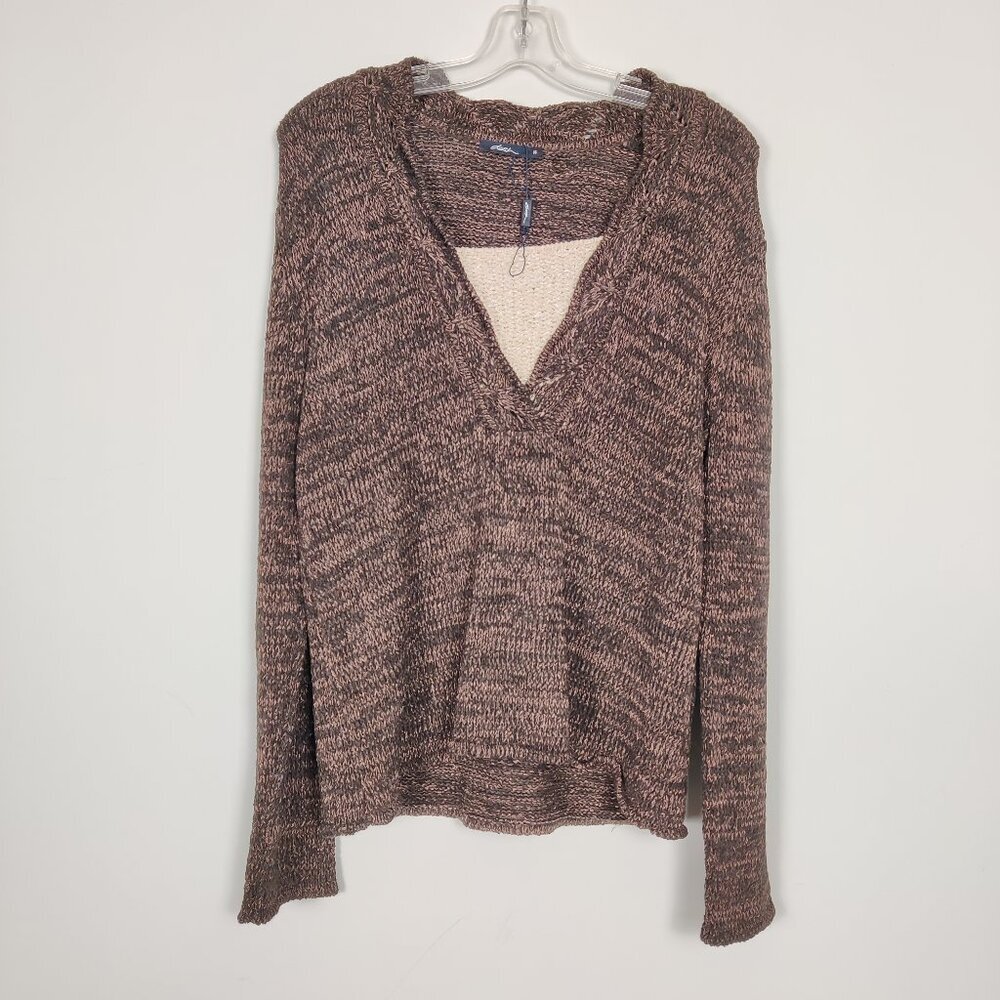 Dash Women's Sweater New Size 14 Brown Pink Knitwear Pullover Casual Y2K 90s